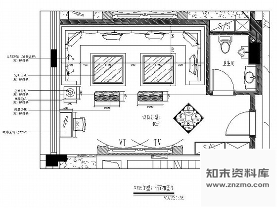 施工图福建国际豪华音乐会所包厢装修图含效果