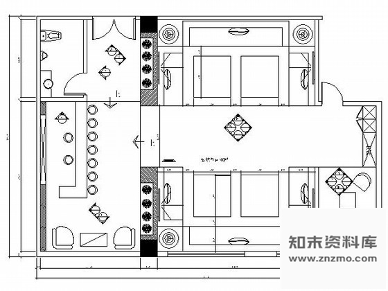 施工图豪华夜总会包厢施工图