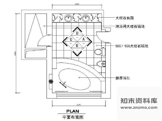 图块/节点某卫生间详图