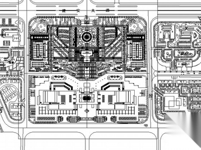 [许昌]某公园主入口广场景观设计施工图