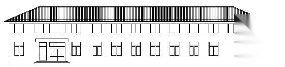 某二层办公楼建筑方案图