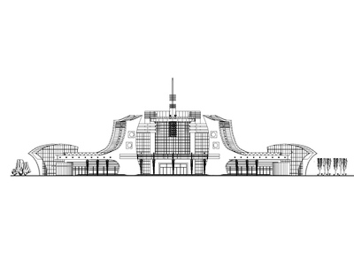 某小型综合客运站设计方案 CAD