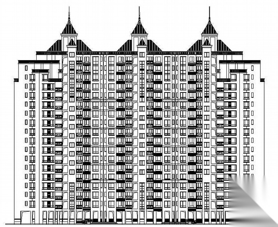 [东海]某花园住宅小区住宅楼群建筑规划及建筑方案图