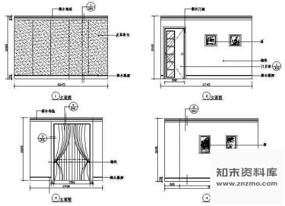 图块/节点棋牌室立面图4