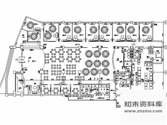 施工图上海某酒店餐饮空间室内装修图