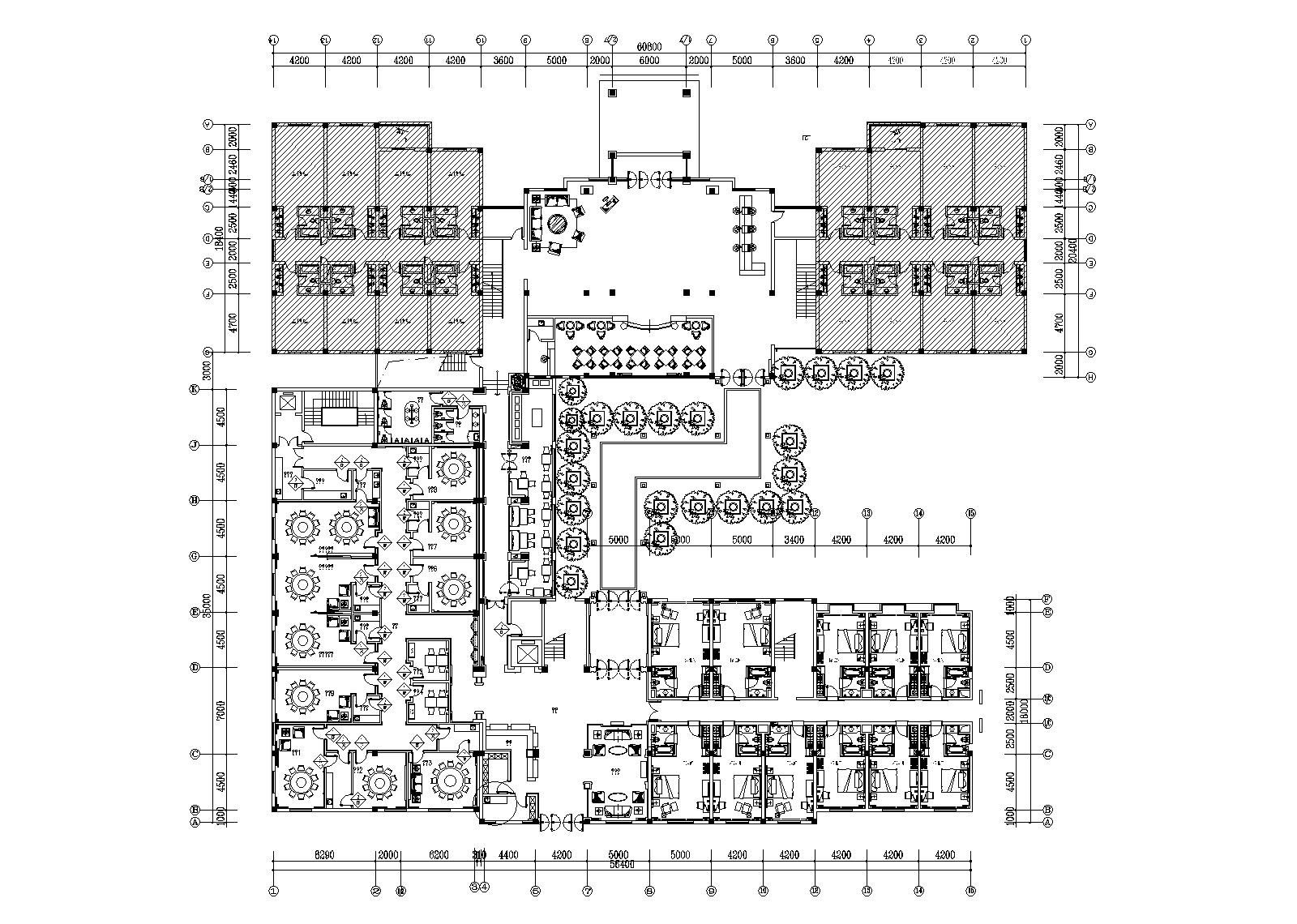 [宜兴]新中式风格南岳山庄室内装修全套施工图（附效果图...