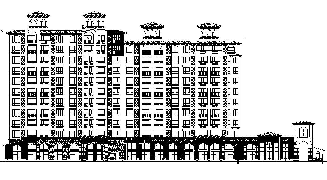 [山东]高层框架结构多栋住宅楼建筑施工图（含管线布线...