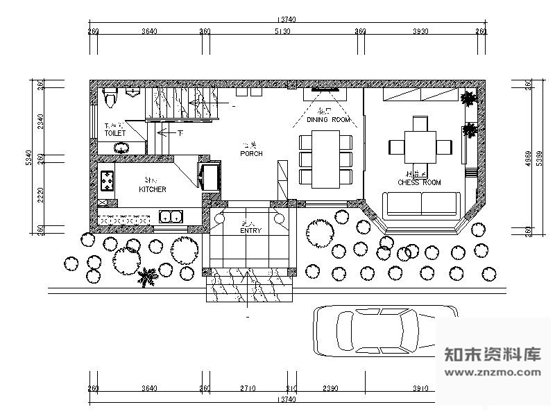 施工图香港新古典三层别墅室内装修图含效果