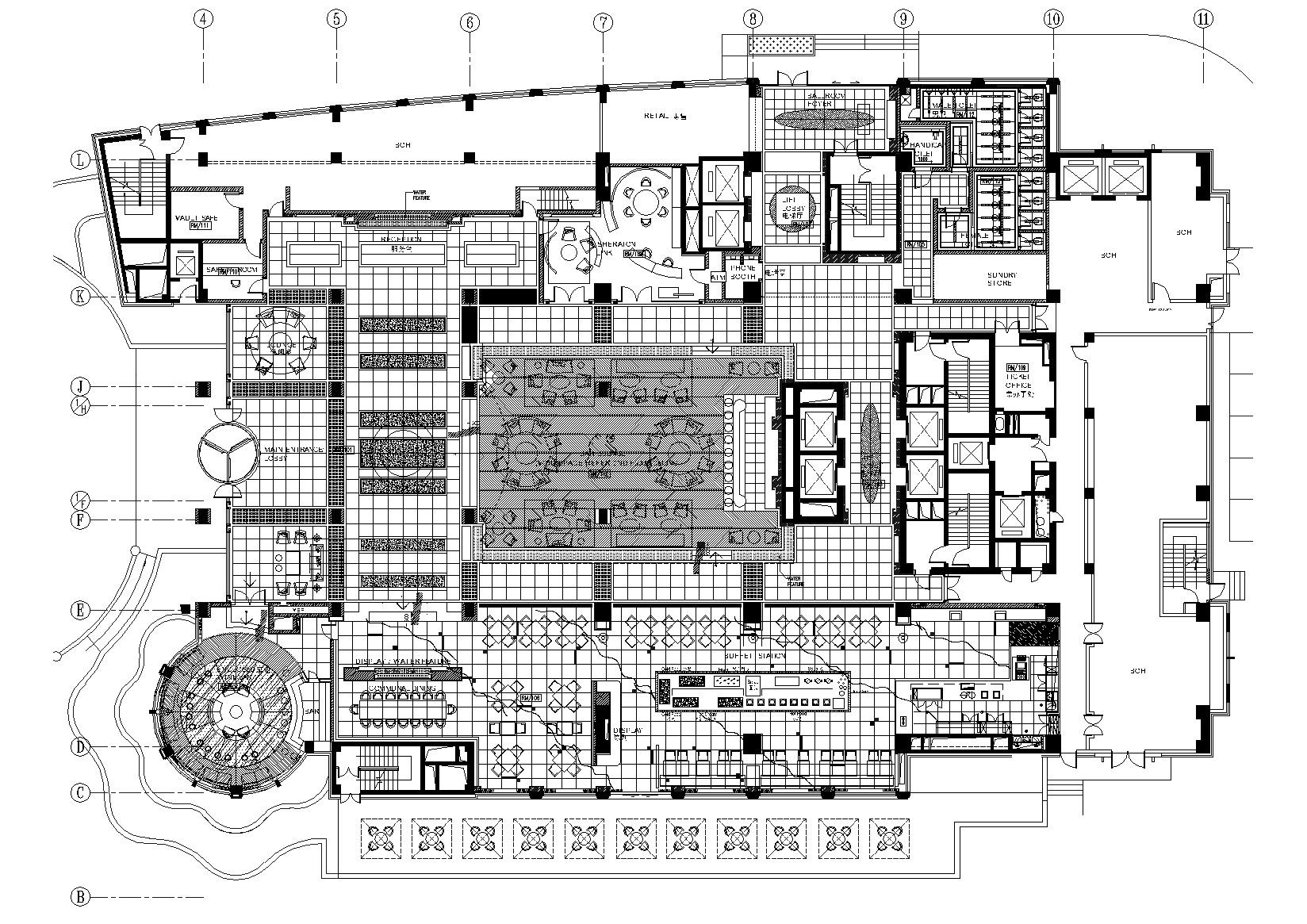 [​温州]锦绣路喜来登大酒店室内装饰施工图