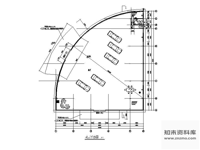 施工图某汽车展厅装修图