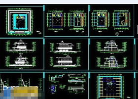 某博物馆建筑cad施工全套工程图纸