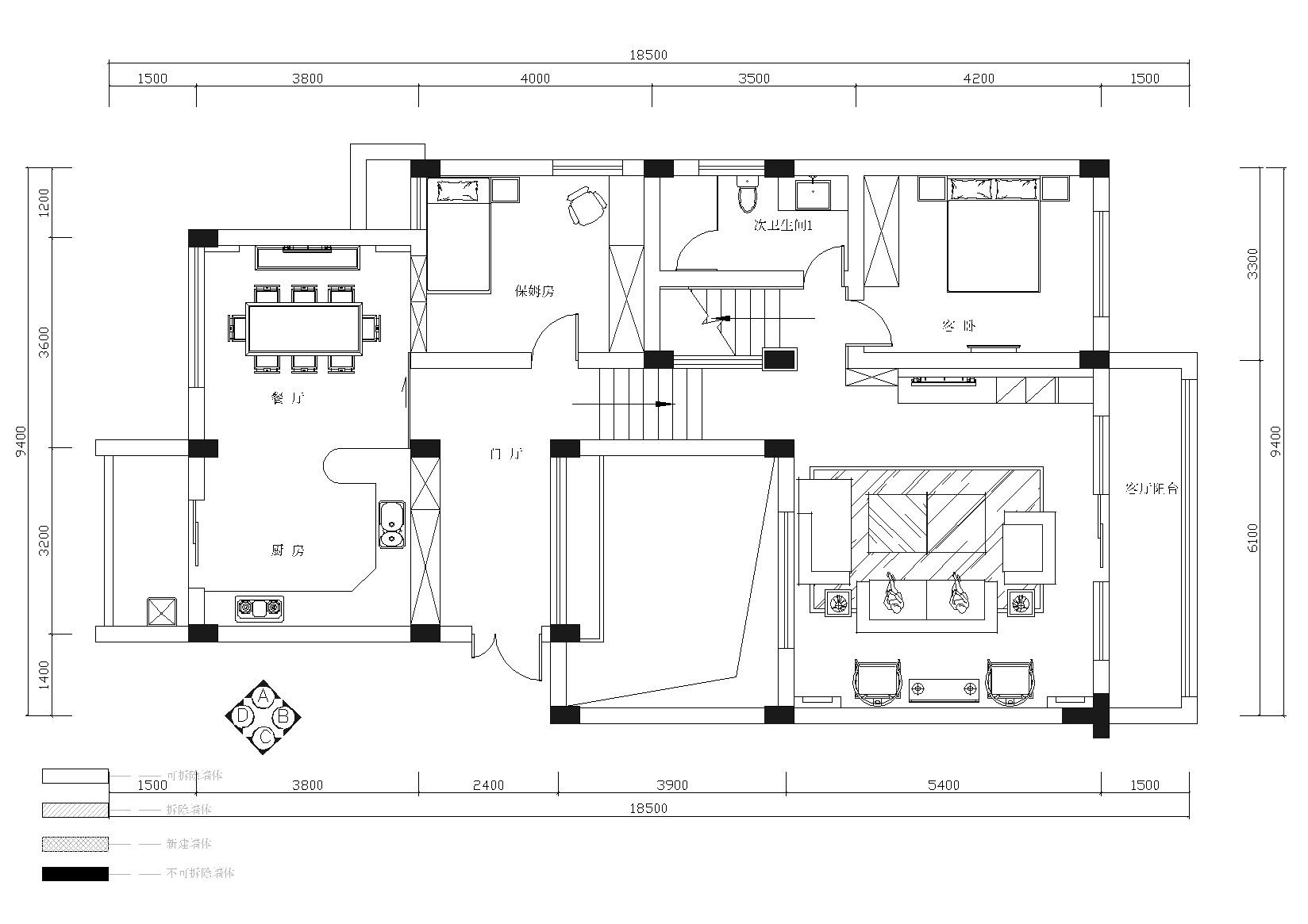 [北京]翡翠城别墅室内装饰设计施工图+实景