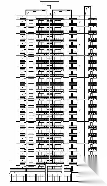 [佛山市]某三十三层商住楼建筑结构水暖电施工图