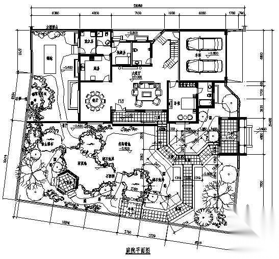 江苏扬州某庭院园林设计施工图