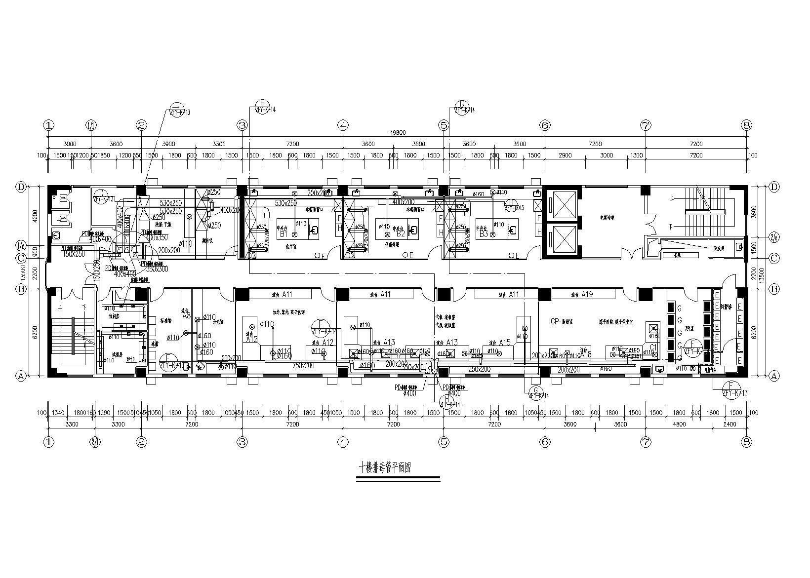 某3000平实验室暖通施工图纸 建筑暖通