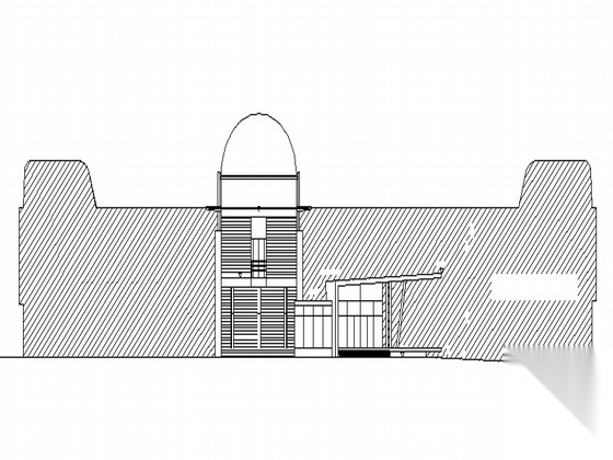 [紫金山]某天文台观测站空间目标综合观测楼建筑CAD方案...