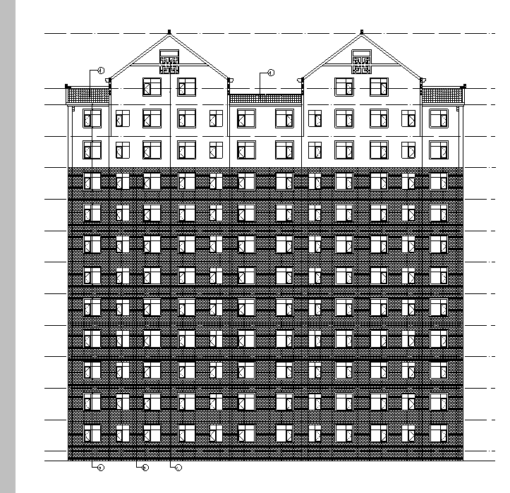 [宁夏]多高层低密度住宅建筑施工图（含会所及全专业）