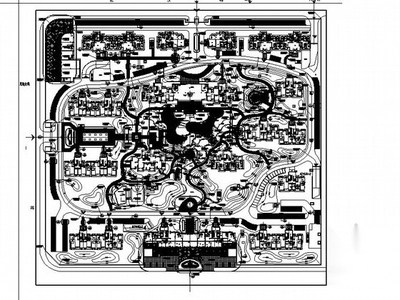 [安徽]居住区景观工程施工总图