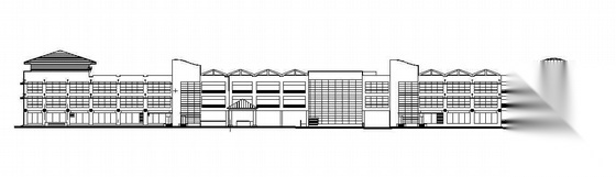 深圳 某中心区购物公园建筑群组方案及施工图 有效果图