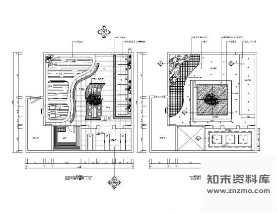 图块/节点洗浴中心顶棚详图