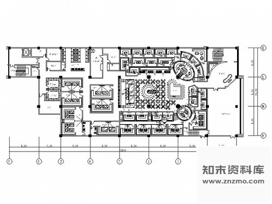 施工图石家庄环境氛围极好的酒吧室内设计CAD施工图含效果图