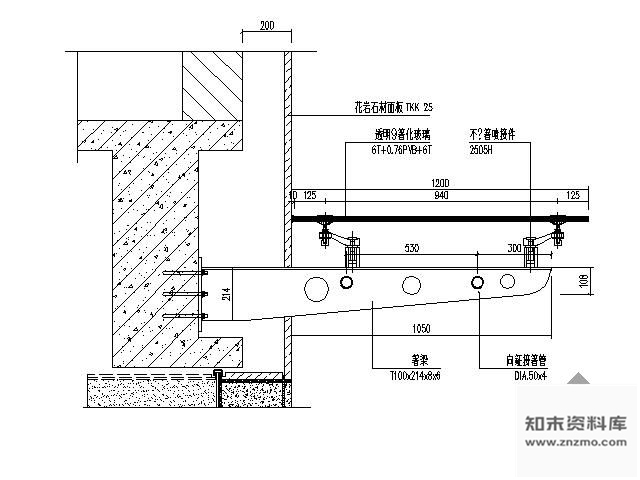 图块/节点建设大厦雨蓬详图 建筑通用节点