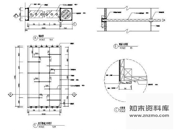 图块/节点客厅壁龛施工详图