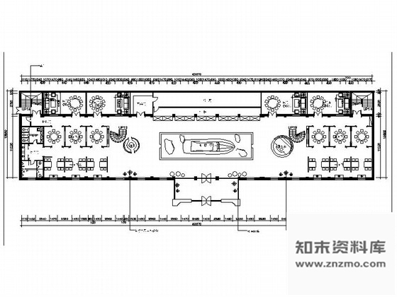 施工图新疆2000平海洋主题餐厅室内装修施工图含实景效果图