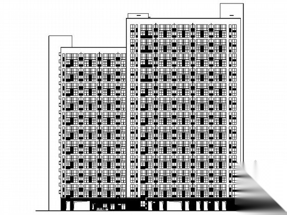 [东莞]某二十五层酒店式公寓建筑扩初图