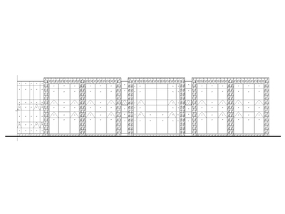 L型售楼部建筑施工图（CAD）