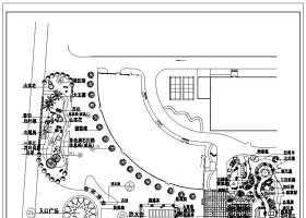 公园施工套图中山平面图CAD图纸