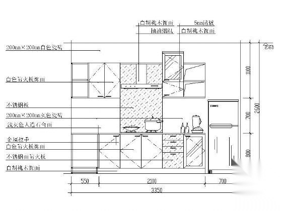 厨房立面图Ⅴ