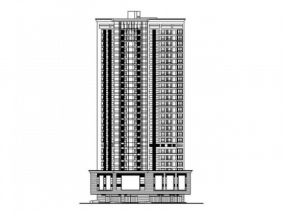 [深圳]某三十层住宅楼建筑施工图