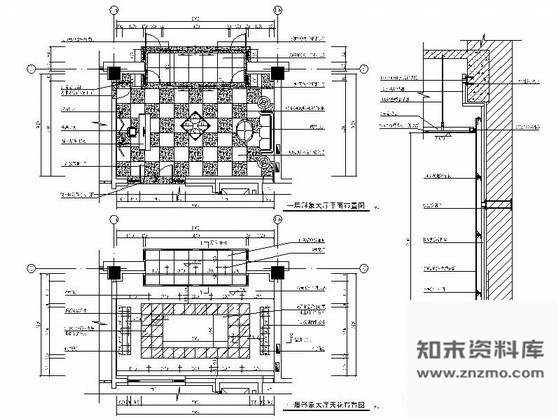 图块/节点某公司形象大厅详图