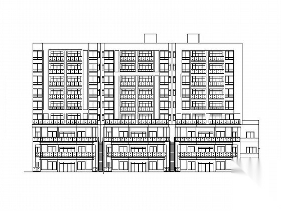 贵州 现代山地多层洋房建筑施工图