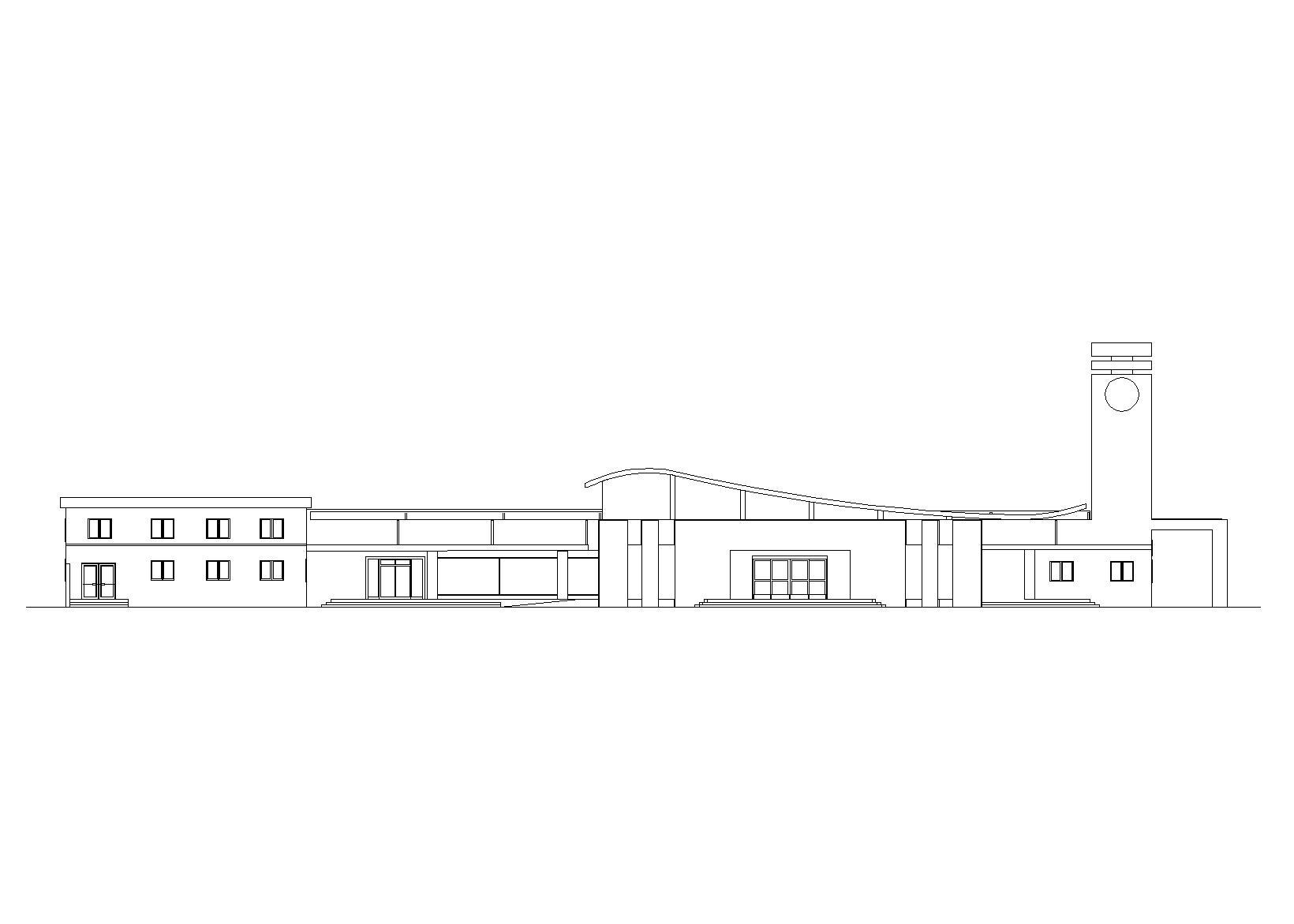 [学生作业1]客运站设计建筑施工图_CAD排版