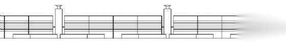 上海浦东某门卫及围墙建施图纸