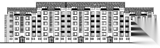 某五层带阁楼的住宅建筑施工图