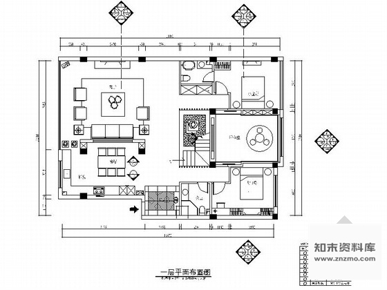 施工图精品现代简约风格两层别墅室内设计装修施工图含效果