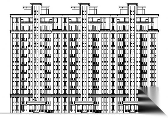 山东宜昌市某十二层住宅楼建筑施工图