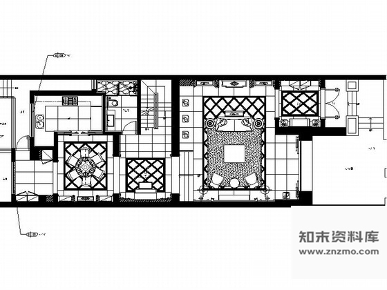 施工图江苏超级综合社区简欧三层别墅样板房装修施工图含效果