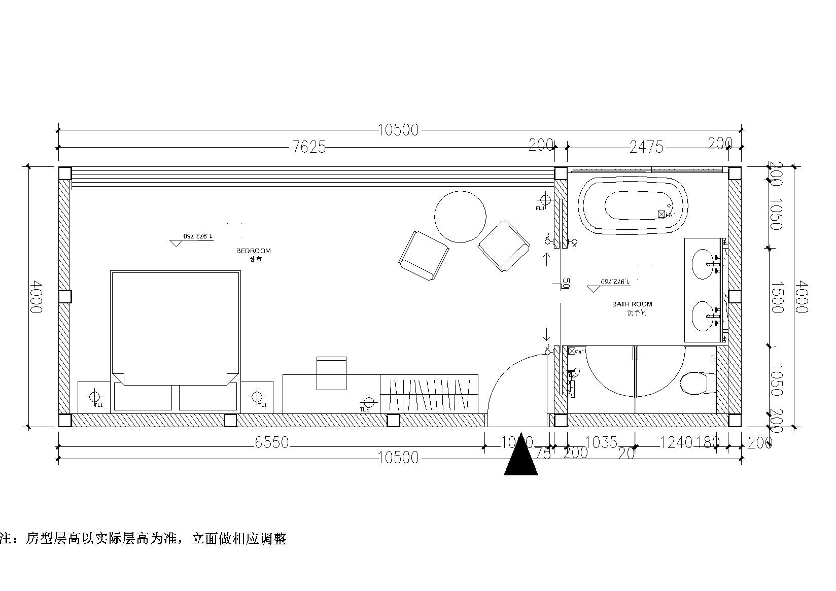 [云南]昆明板栗林C4户型树屋住宅施工图 平层