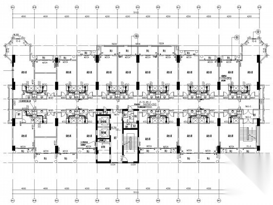 [广东]30层酒店通风及排烟系统设计施工图（机械加压送风... 建筑暖通