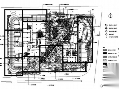 小区景观植物配置平面图