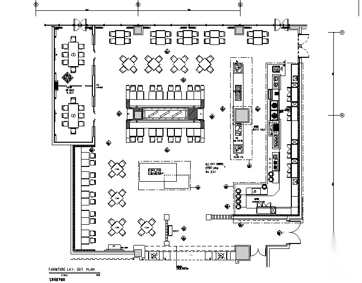 [江苏]万达淮安酒店全日制餐厅设计施工图（附效果图）