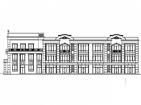 [重庆]多层古典风格幼儿园建筑施工图