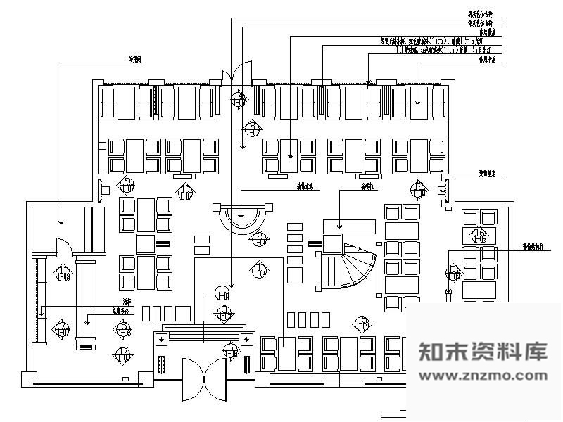 施工图某茶园室内设计施工图含效果