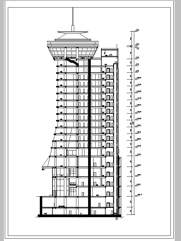 3套四星级酒店建筑设计方案施工图CAD