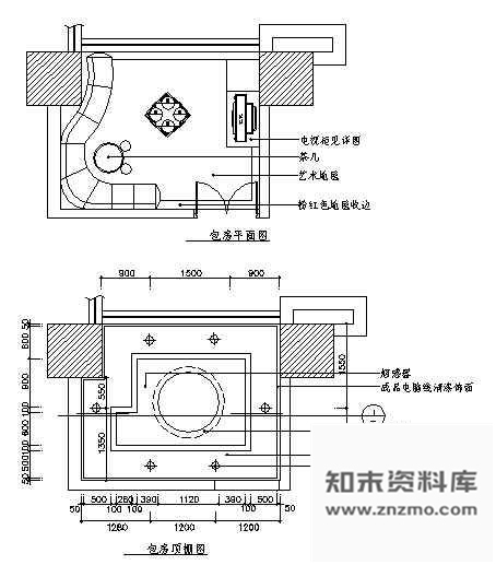 图块/节点KTV包房空间