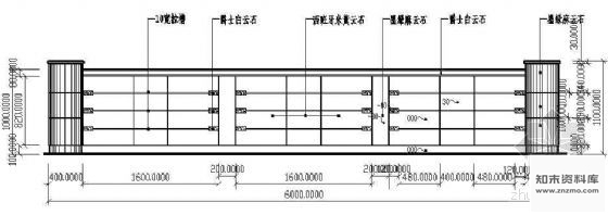 图块/节点服务台立面图